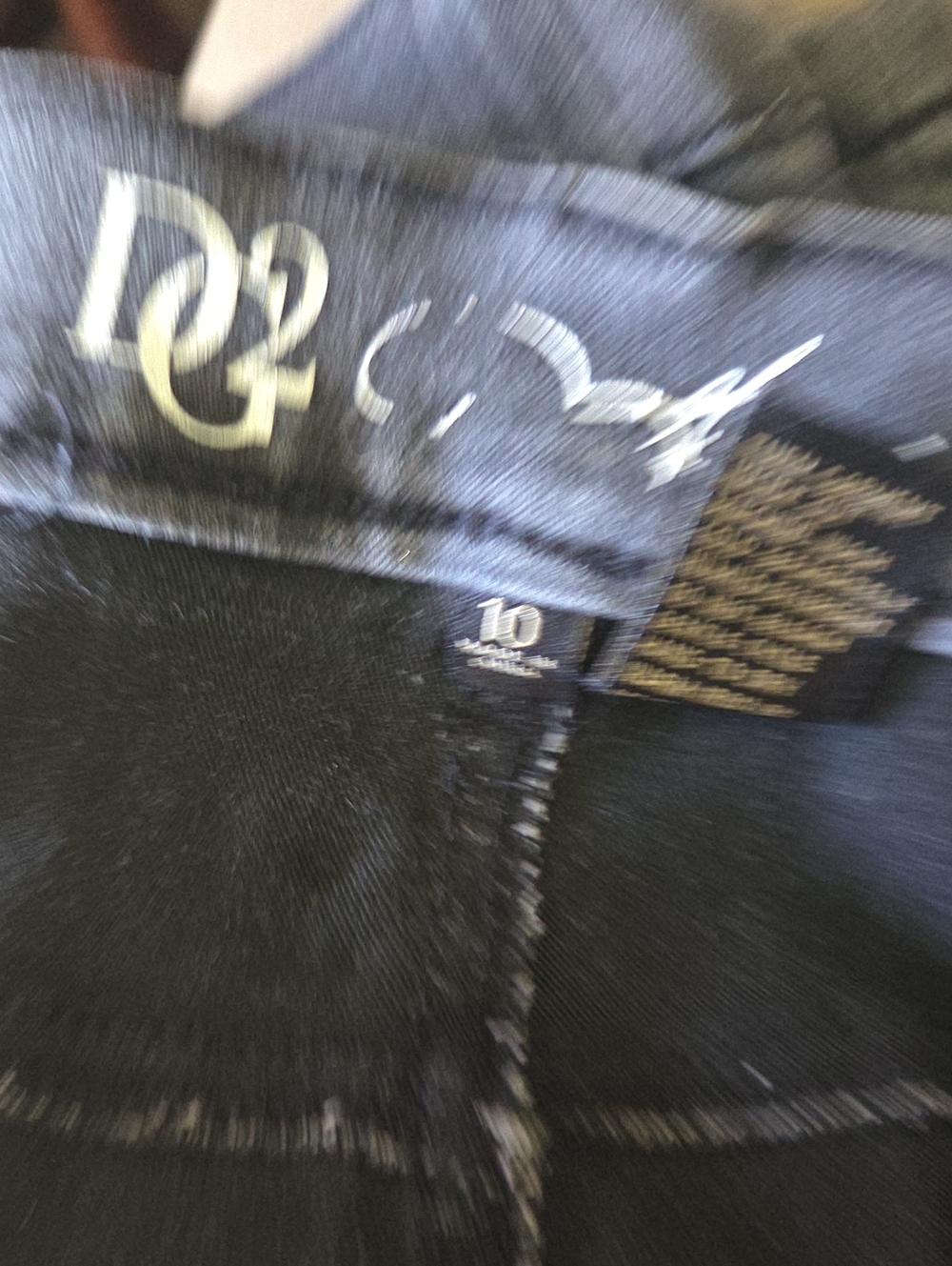 D&G Black Jeans with Subtle White Stitching